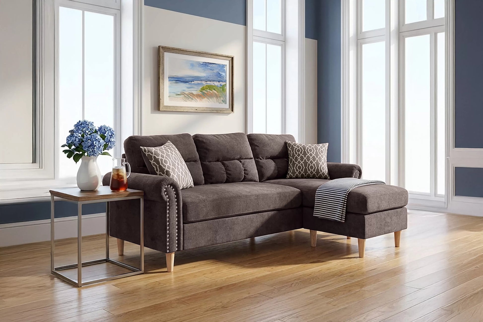 F6448 Tan 2-Piece Reversible Sectional image 2
