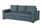 F6532 Blue Gray Convertible Sofa — view 3