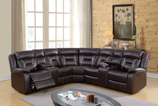 Poundex F6649 motion sectional