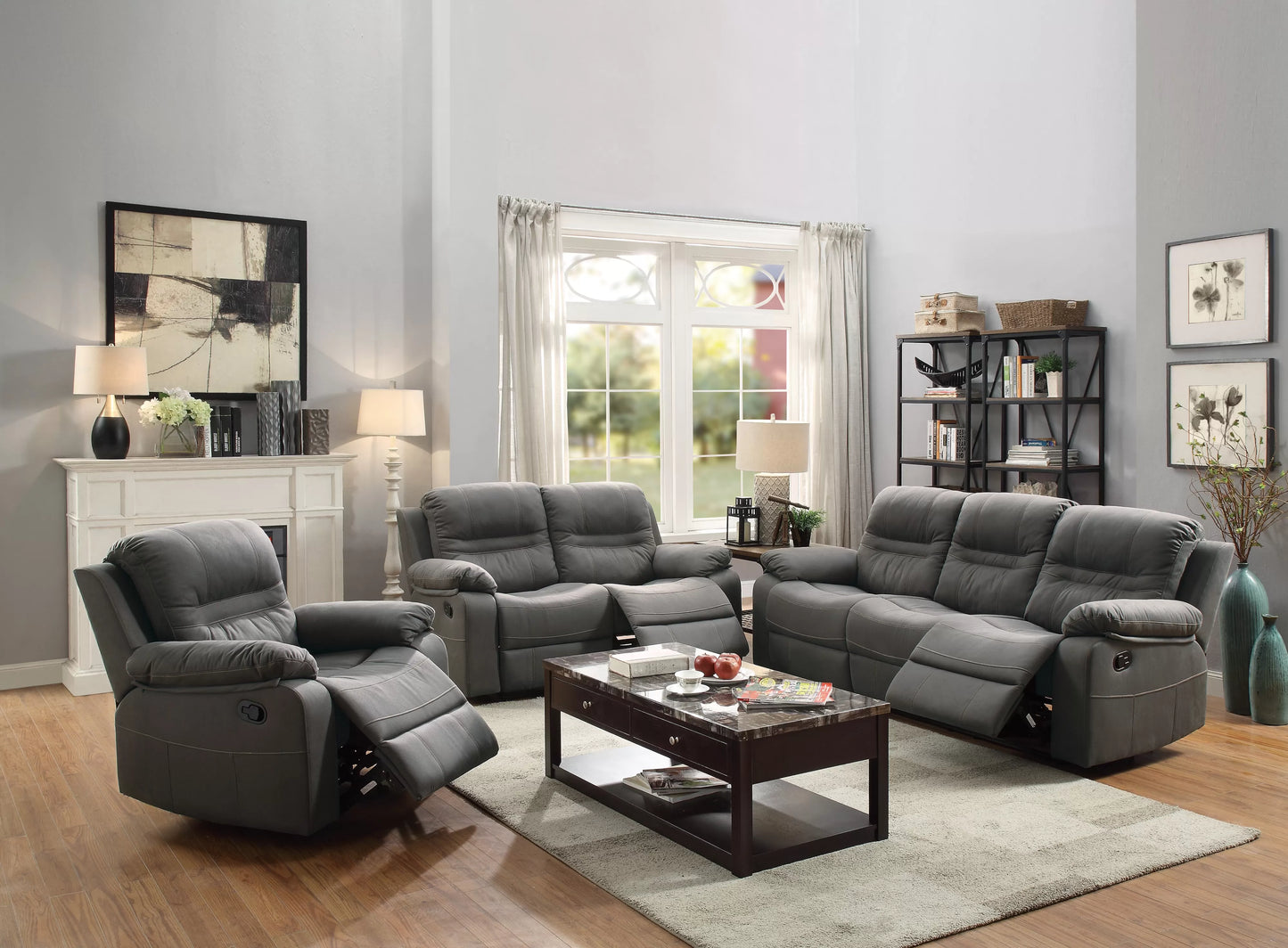 F6699 sofa and F6698 loveseat authentic Poundex image 8