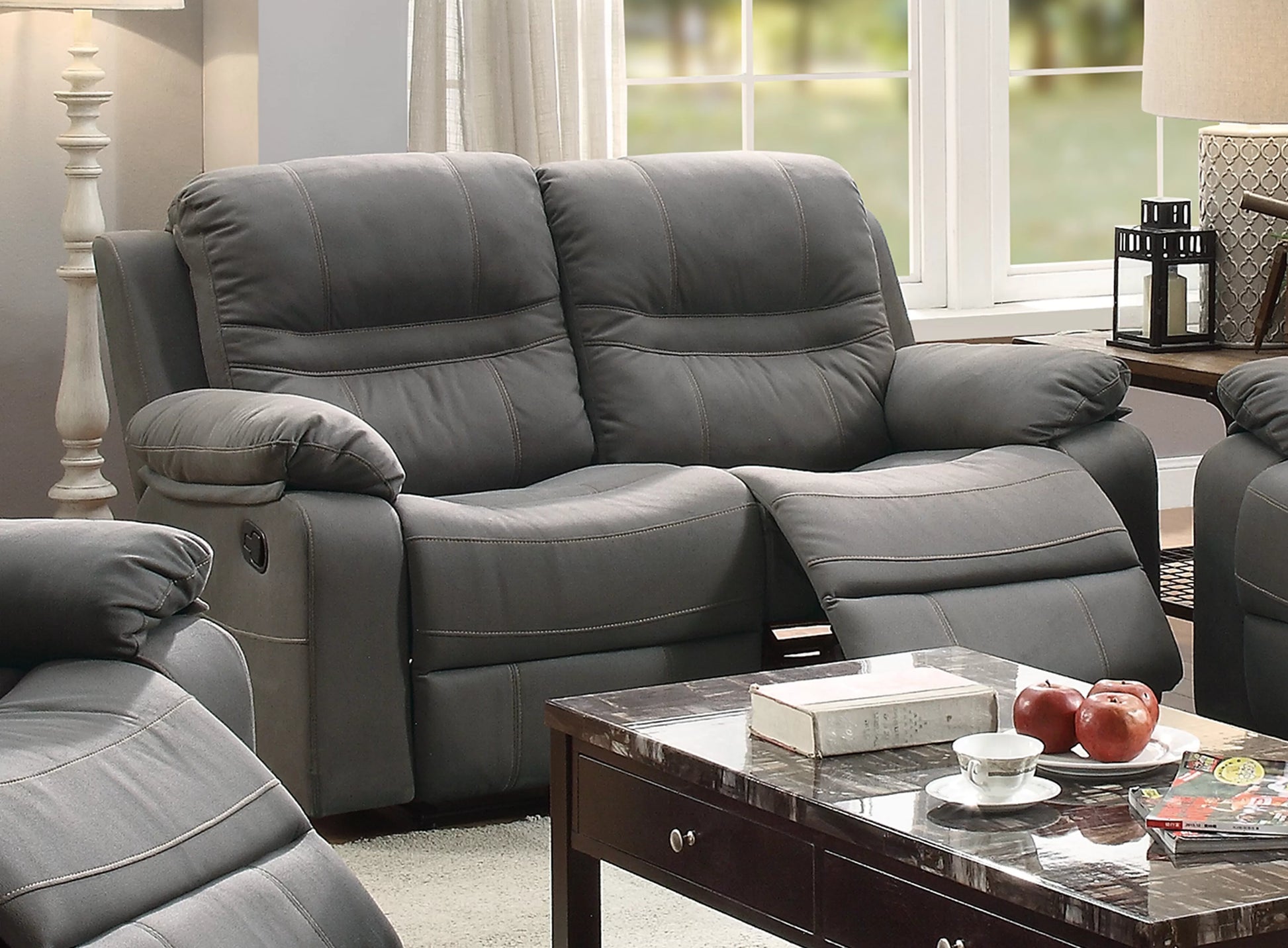 F6699 sofa and F6698 loveseat authentic Poundex image 6