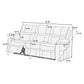 F6699 sofa and F6698 loveseat authentic Poundex image 4