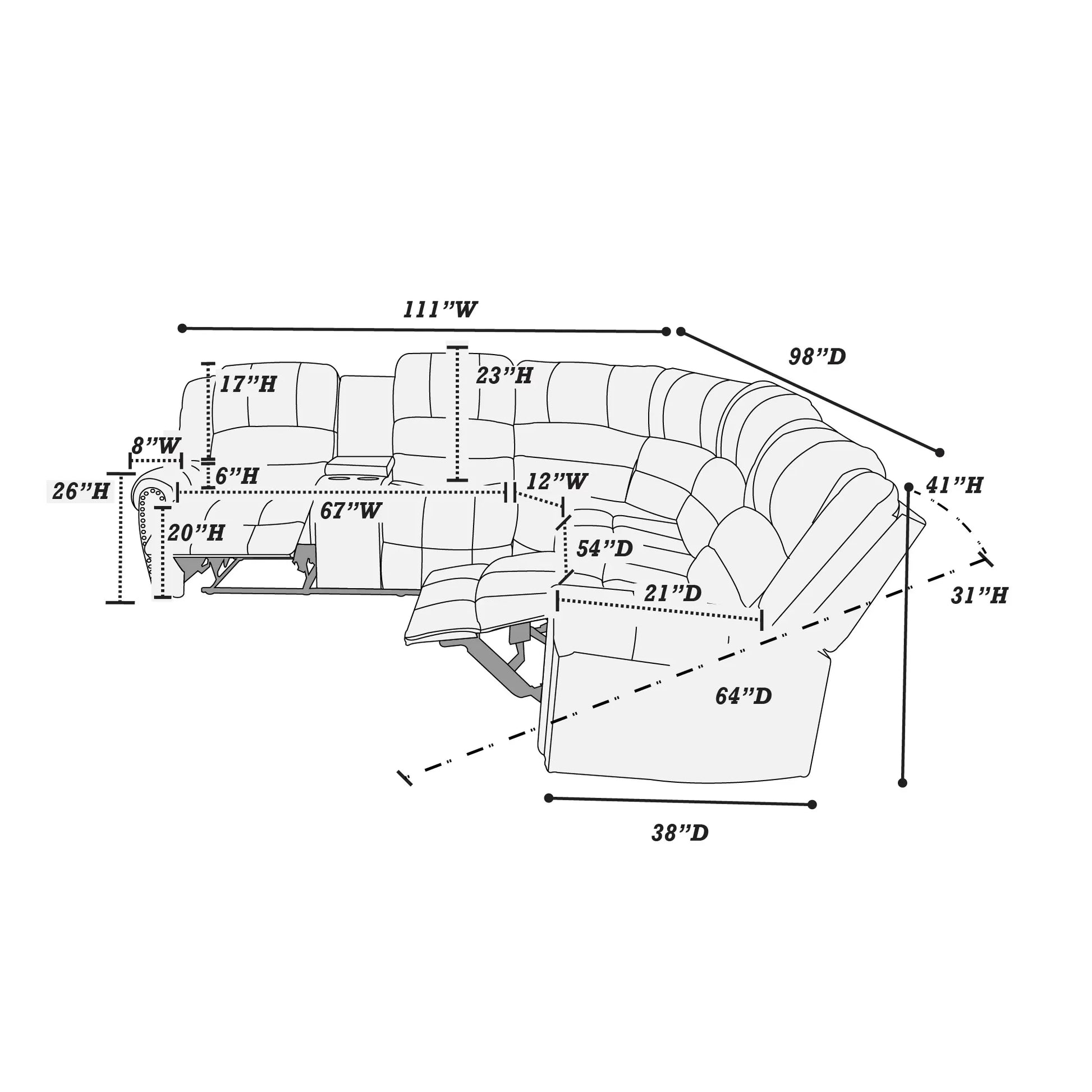 Poundex F6744 authentic product view 4