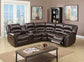 Poundex F6744 motion sectional