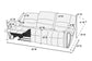 F6750 sofa and F6749 loveseat authentic Poundex image 4