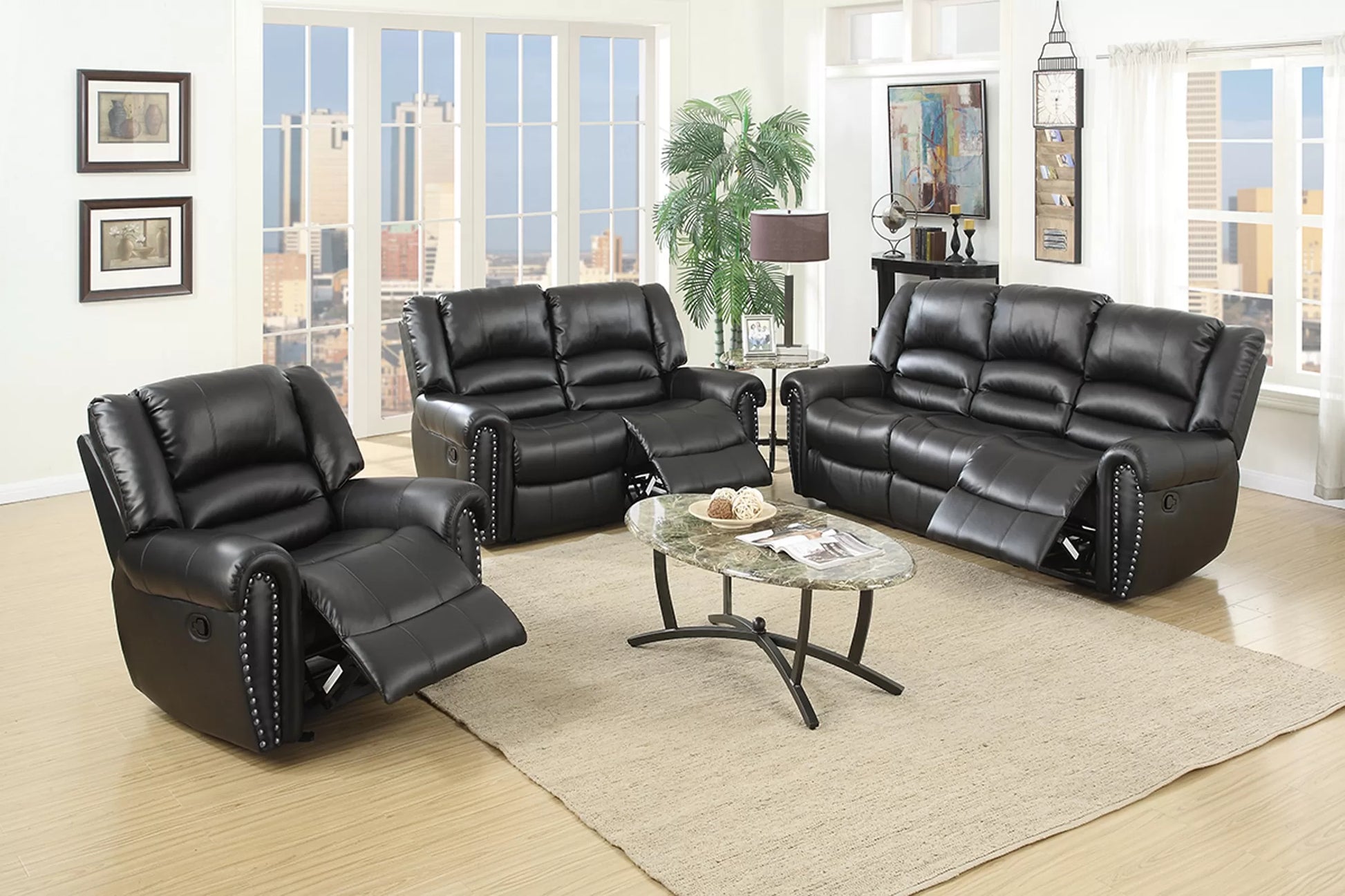 Poundex F6751 recliner view 2