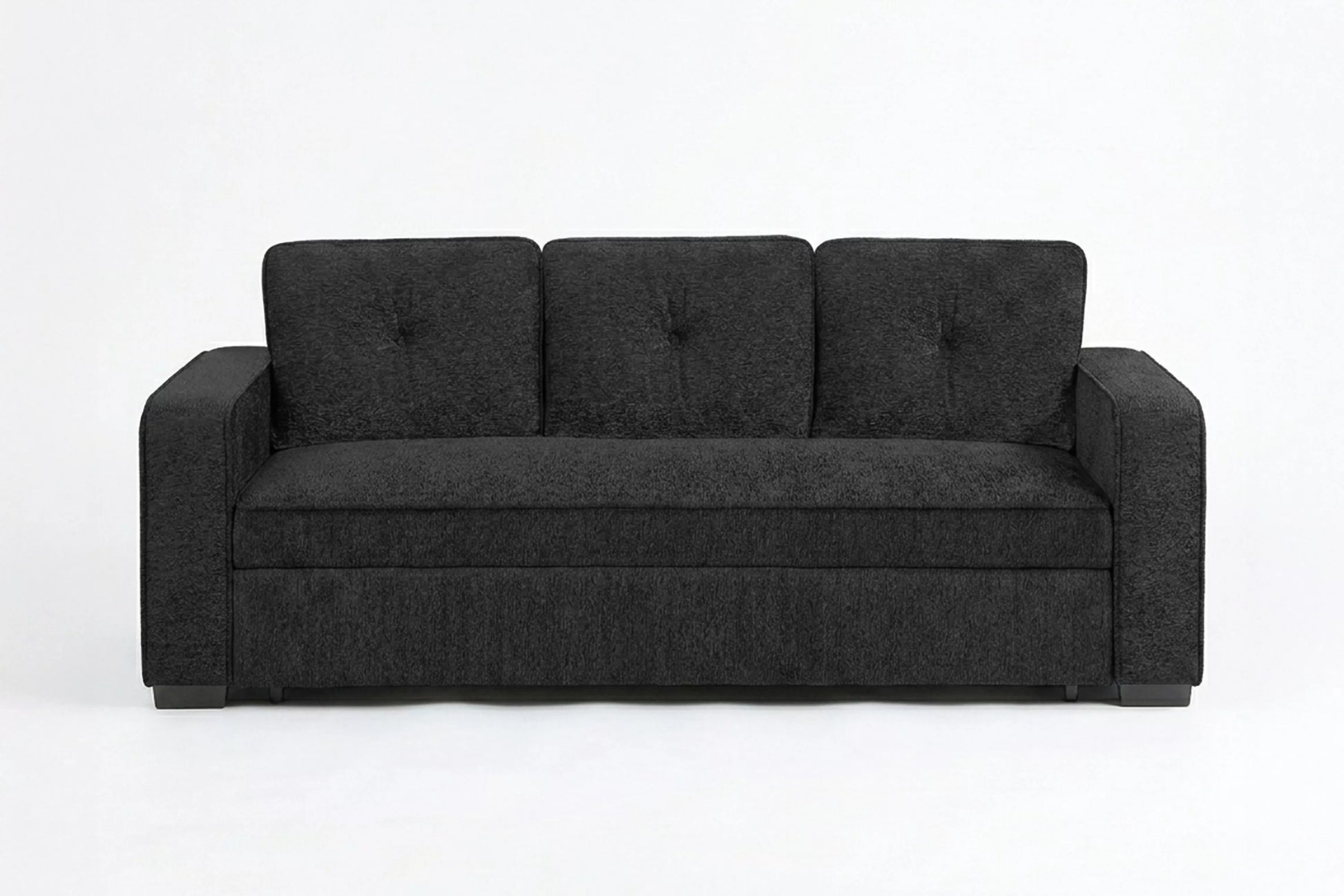 F7121 Black Convertible Sofa — view 4
