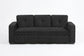 F7121 Black Convertible Sofa — view 4