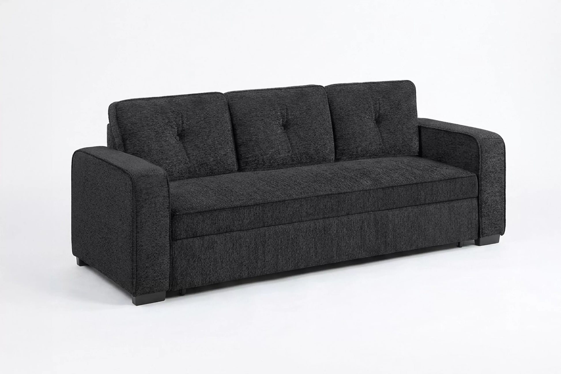 F7121 Black Convertible Sofa — view 5
