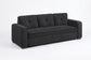 F7121 Black Convertible Sofa — view 5