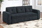 F7121 Black Convertible Sofa — main view