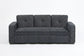 F7122 Dark Gray Convertible Sofa — view 4