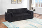 F7123 Black Convertible Sofa — view 3