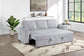 F7126 Mink Gray Convertible Sofa — view 2