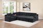 F7127 Black 4-Piece Convertible Sectional — view 2