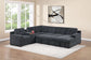 F7128 Dark Gray 4-Piece Convertible Sectional — view 2