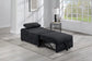 F7129 Black Convertible Sleeper Chair — view 3