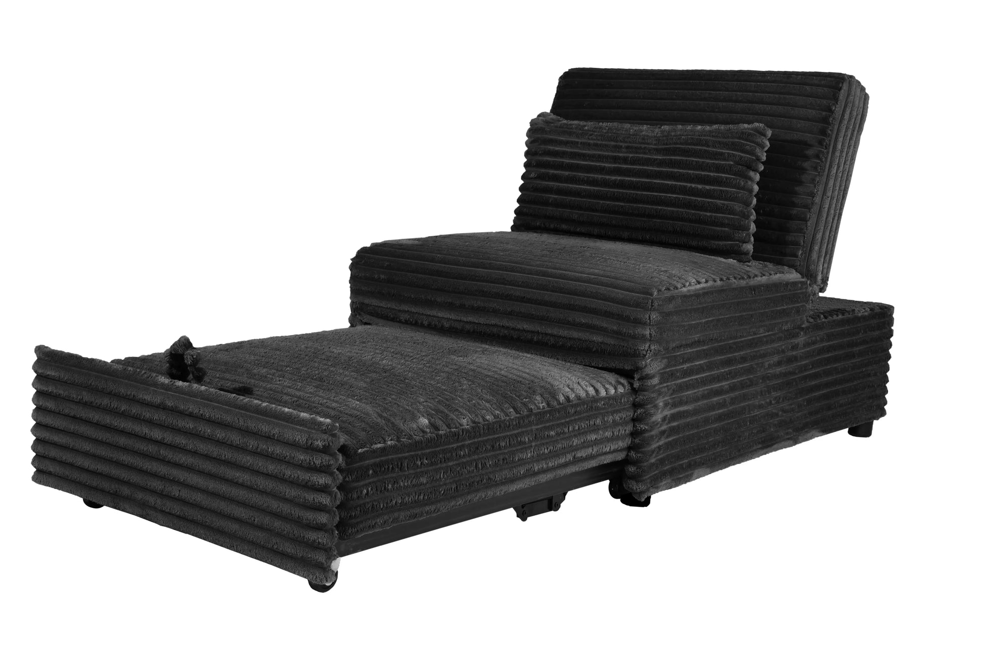 F7129 Black Convertible Sleeper Chair — view 9