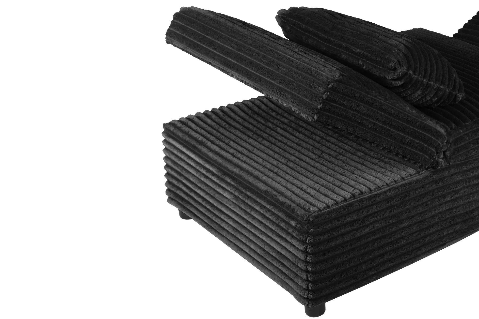 F7129 Black Convertible Sleeper Chair — view 10