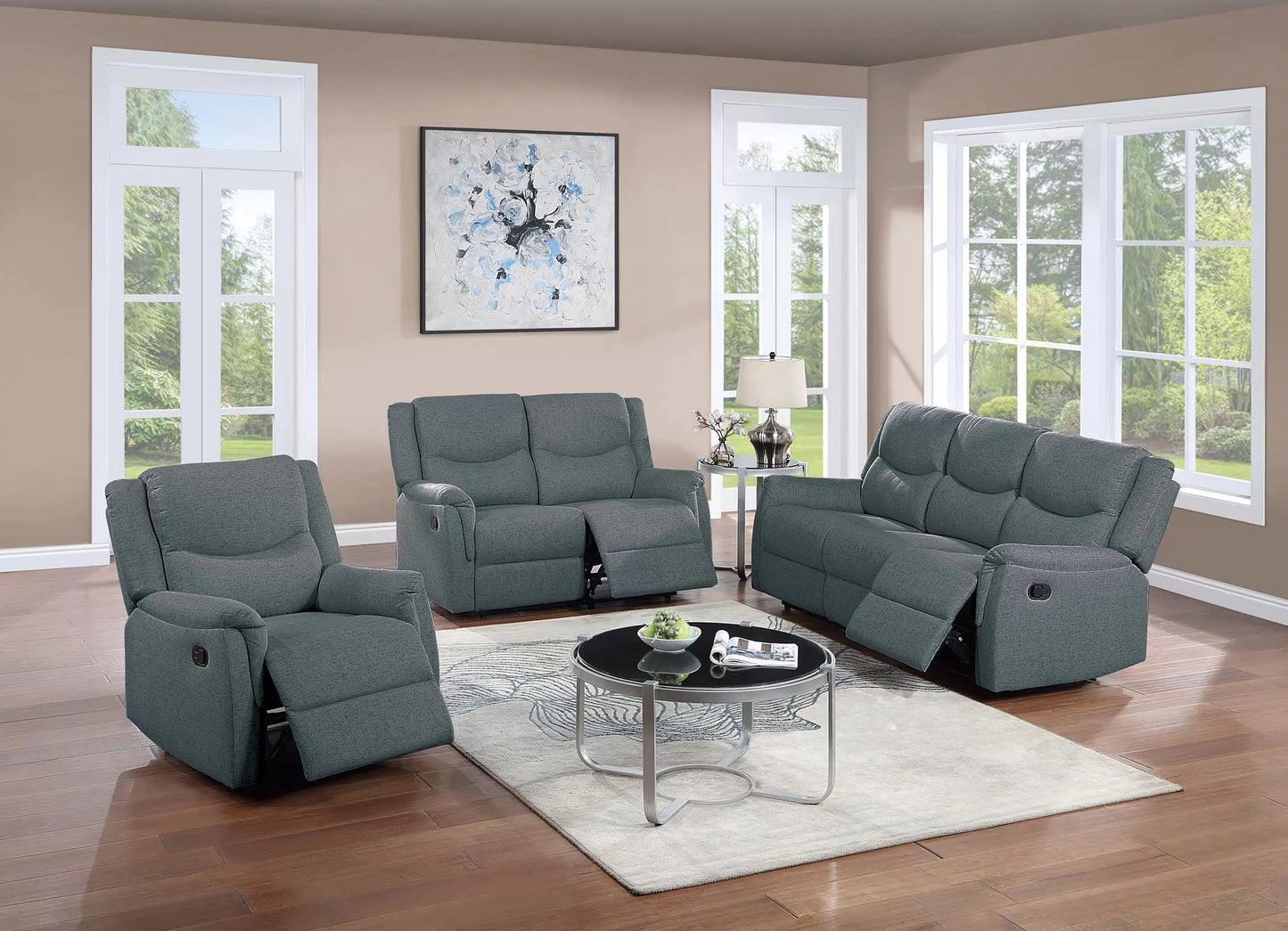 Poundex F8107 recliner view 2