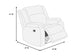 Poundex F8121 recliner view 5