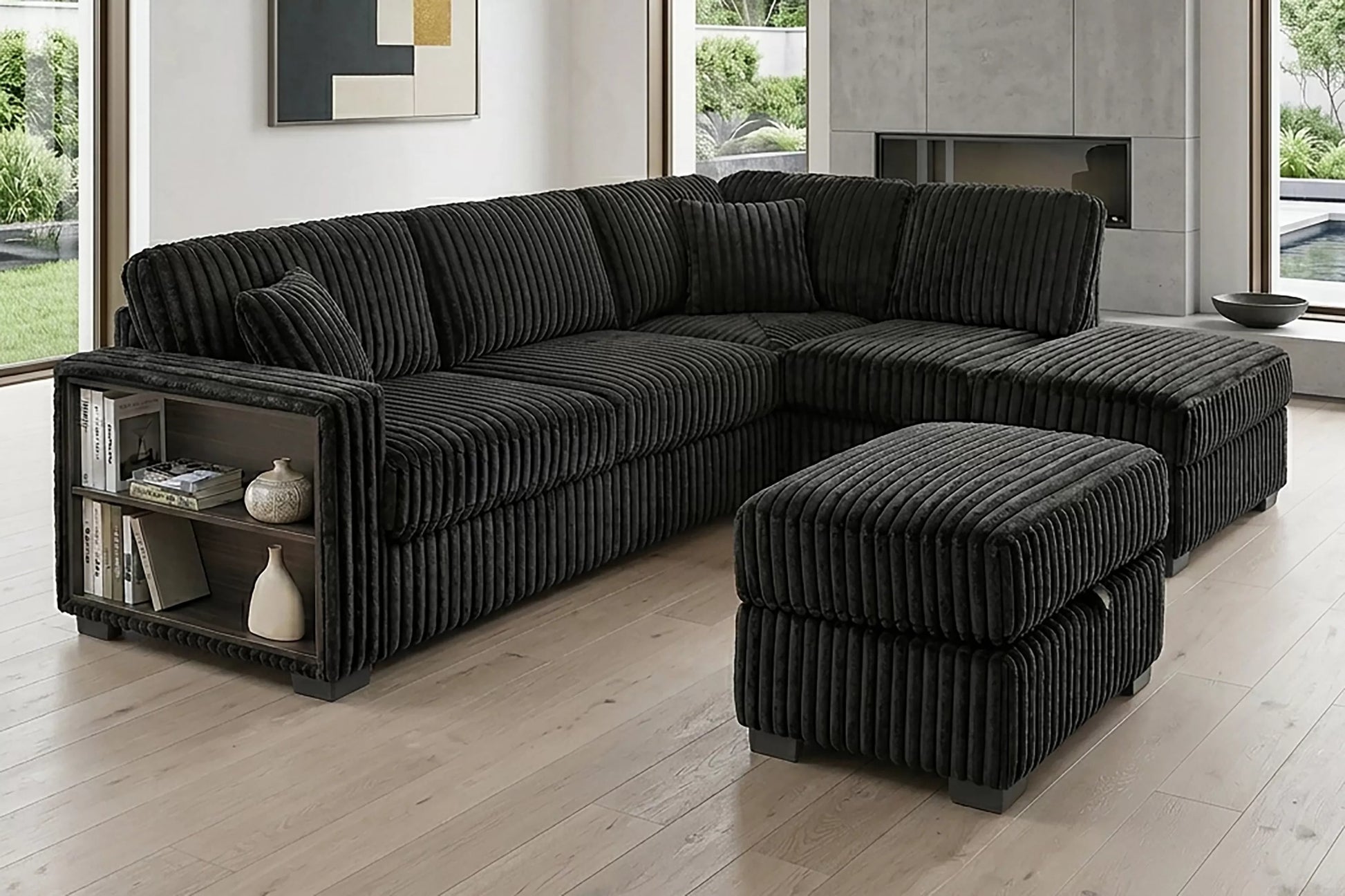 F8377 Black 3-Piece Sectional Set — view 4