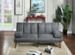 Blue Gray Adjustable Sofa - F8515