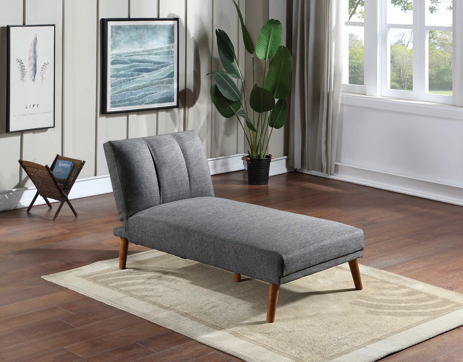 F8516 Blue Gray Adjustable Chaise