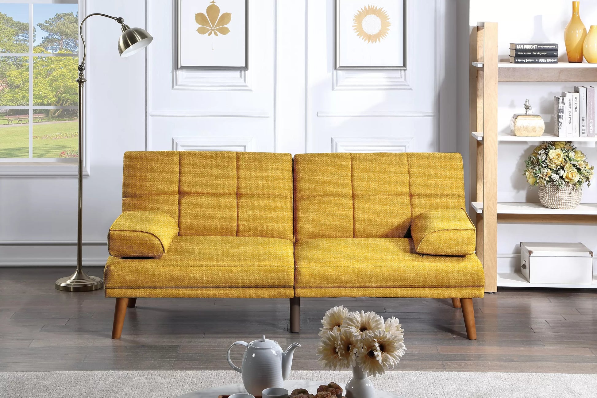 F8523 Mustard Adjustable Sofa