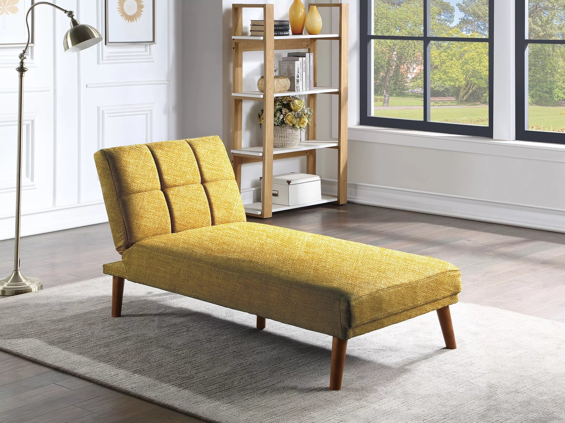 F8524 Mustard Adjustable Chaise