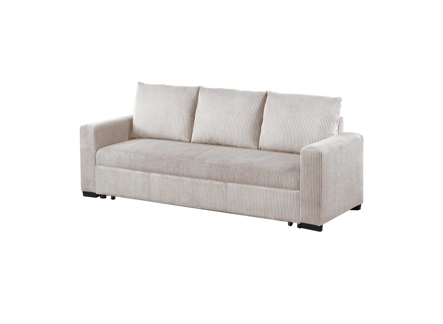 F8526 Ivory Convertible Sofa — view 4