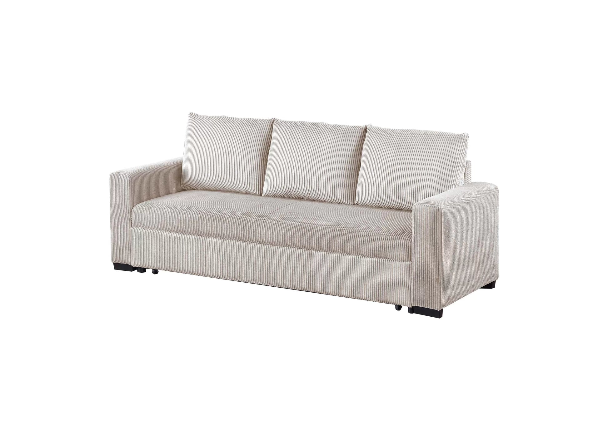F8526 Ivory Convertible Sofa — view 4