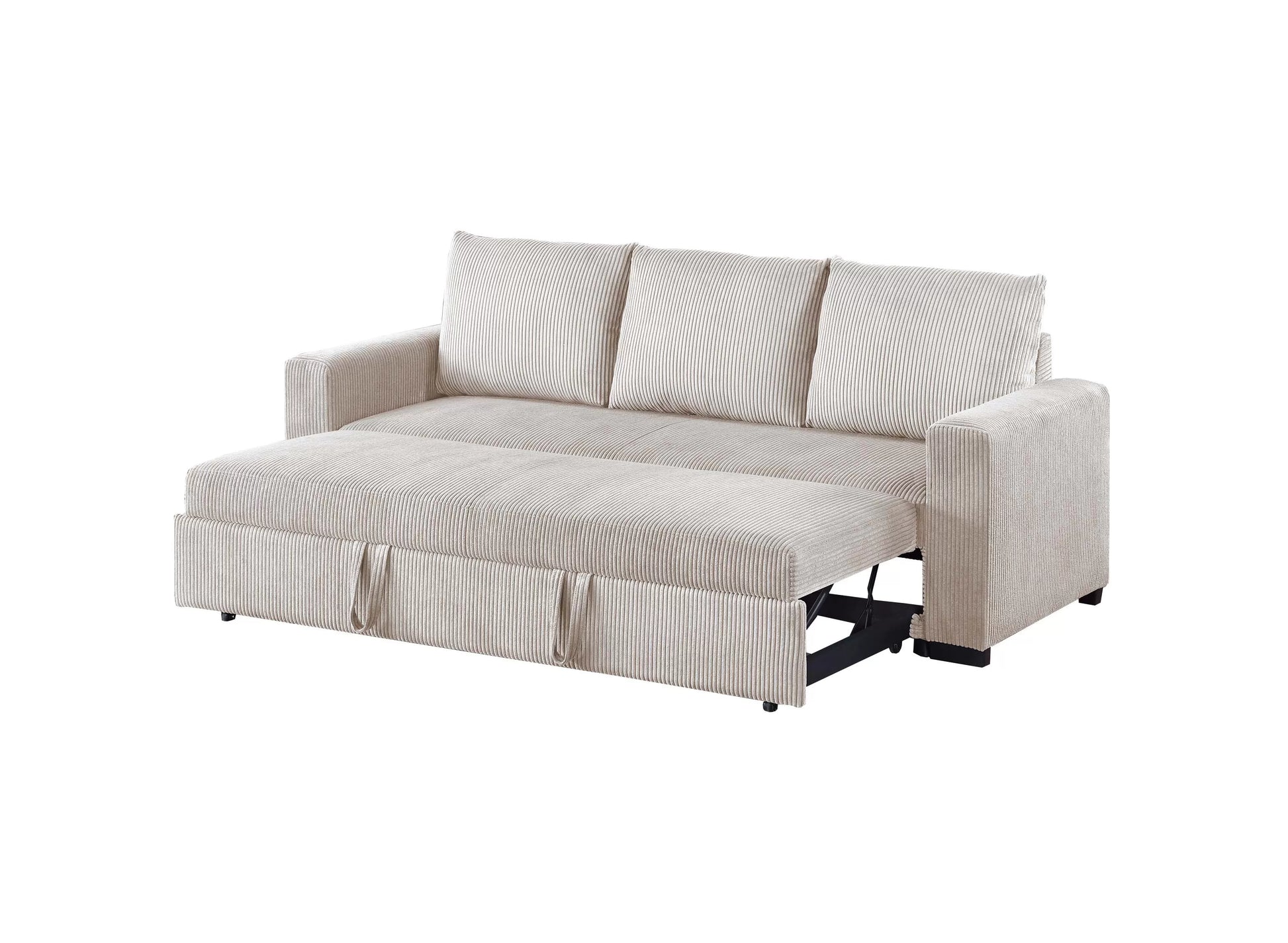 F8526 Ivory Convertible Sofa — view 5
