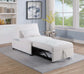 F8531 White Convertible Sofa — view 2