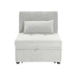F8531 White Convertible Sofa — view 4
