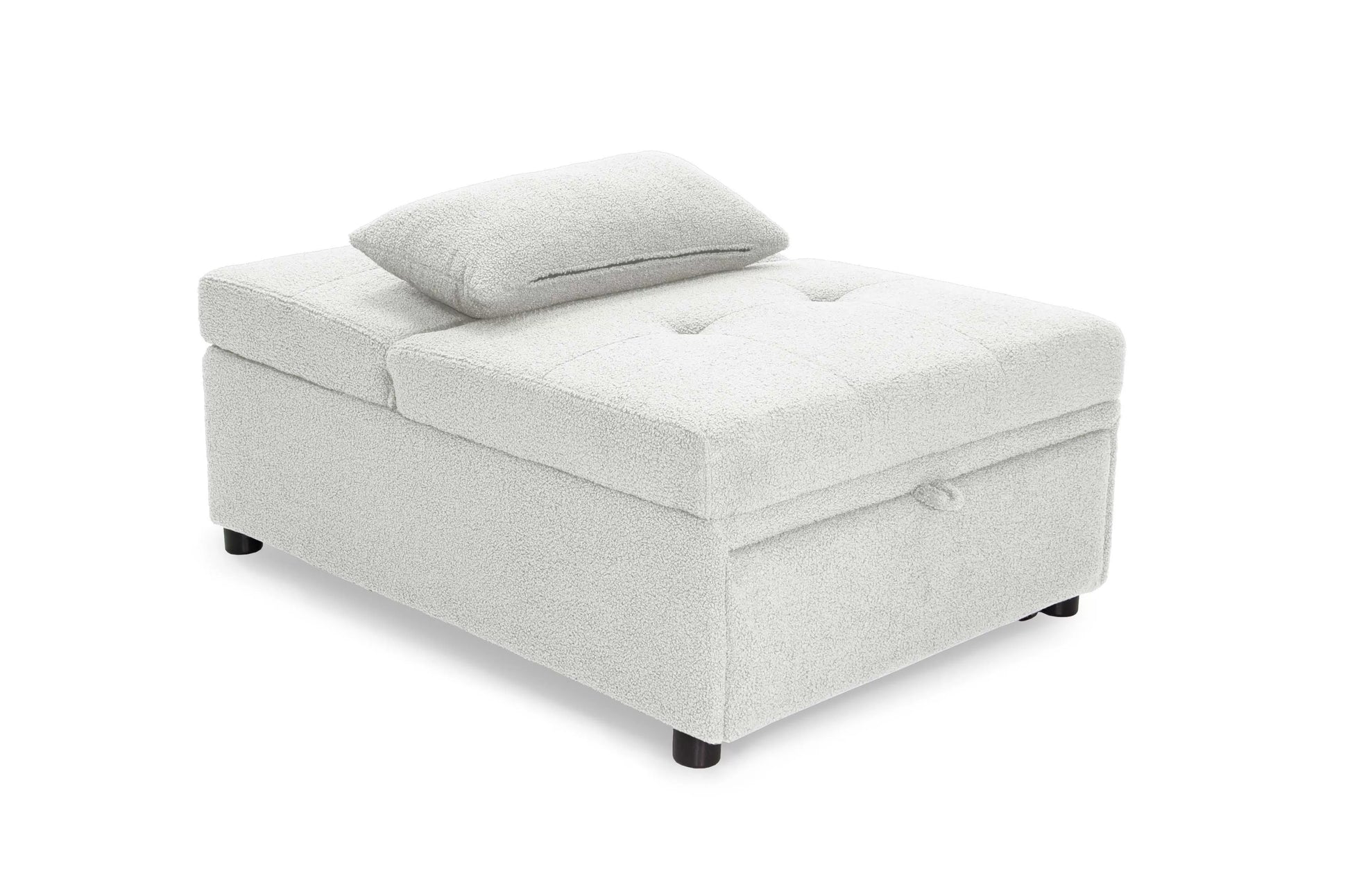 F8531 White Convertible Sofa — view 6