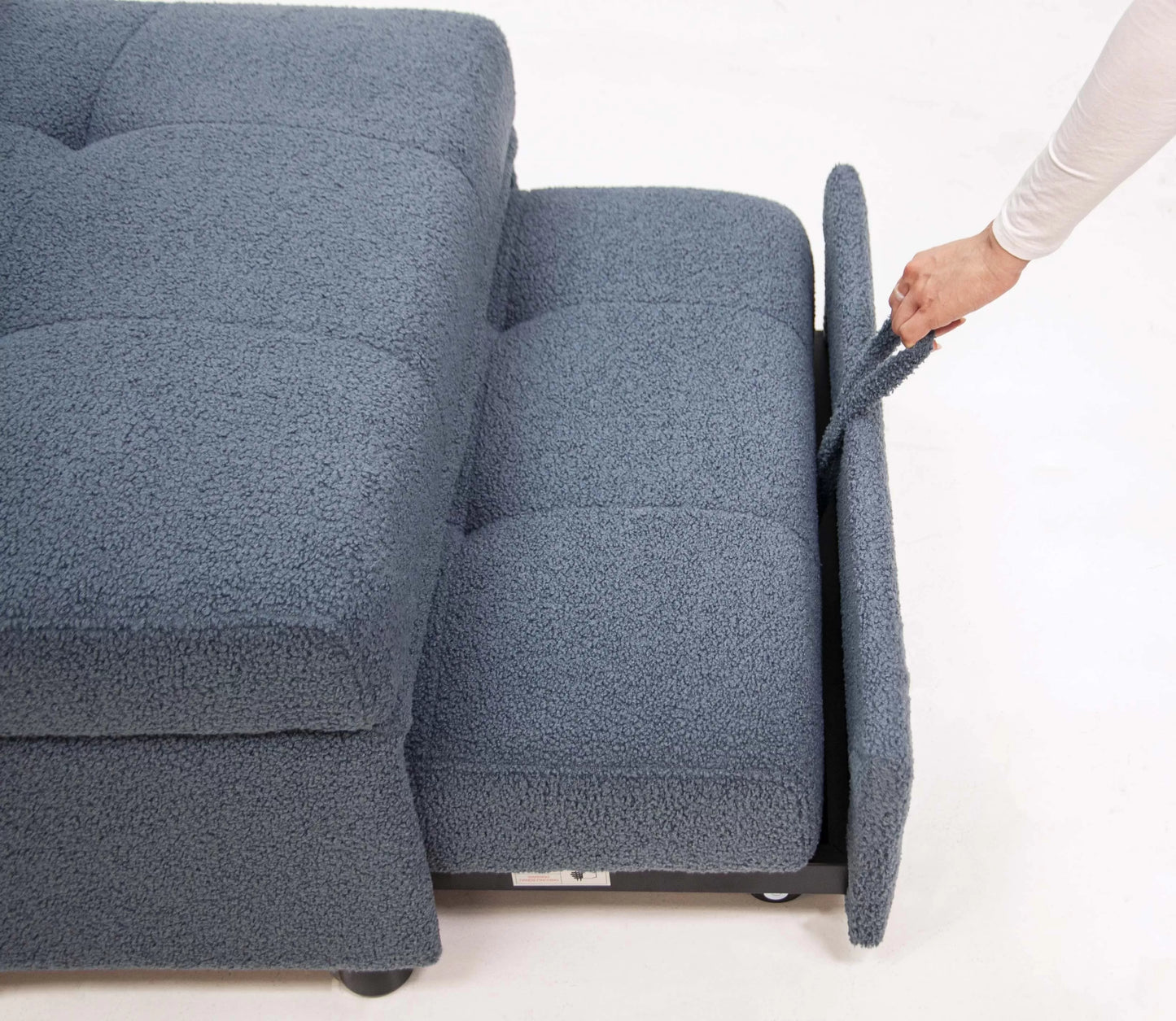 F8532 Blue Convertible Sofa — view 11