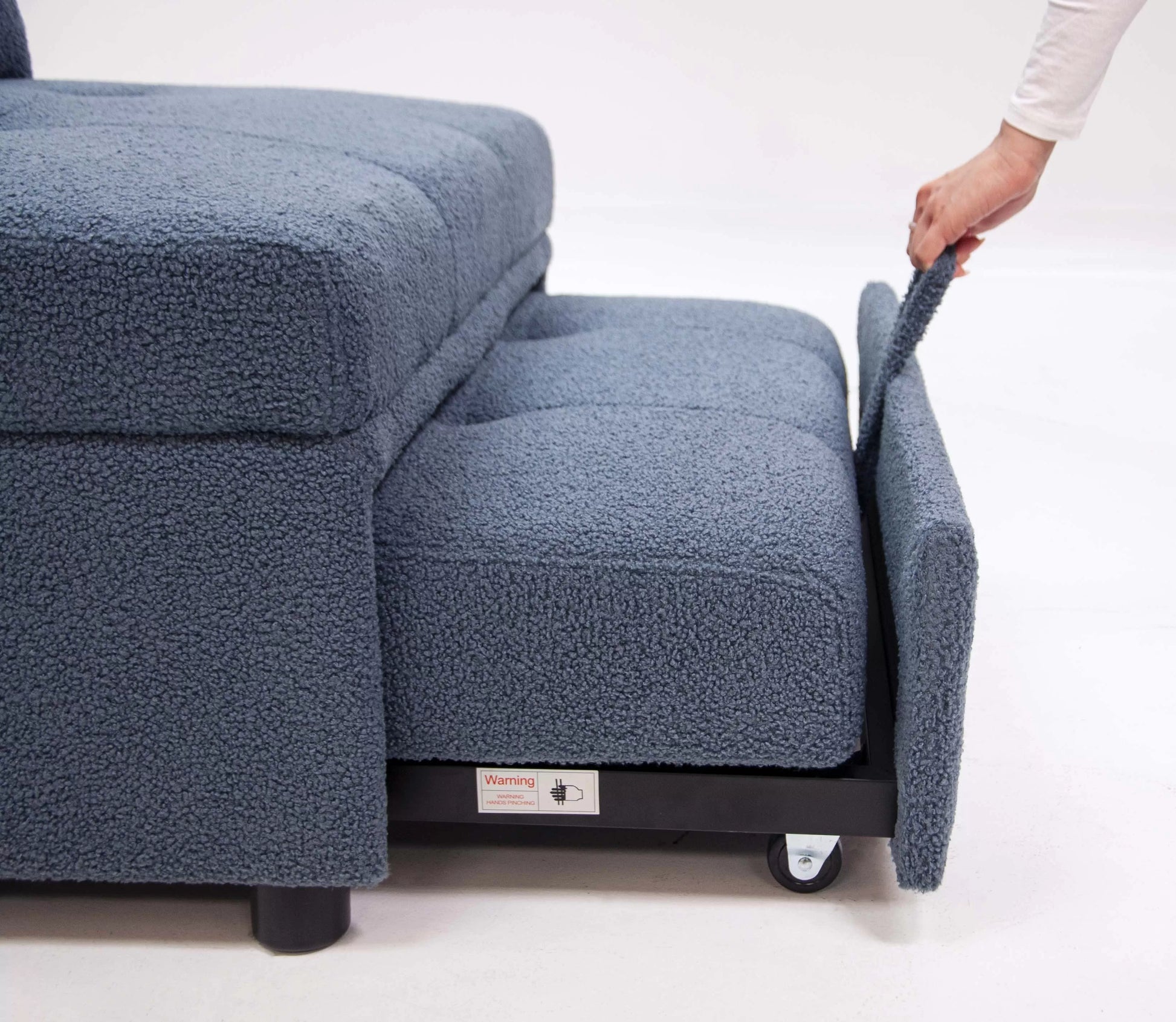 F8532 Blue Convertible Sofa — view 12