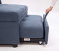 F8532 Blue Convertible Sofa — view 12