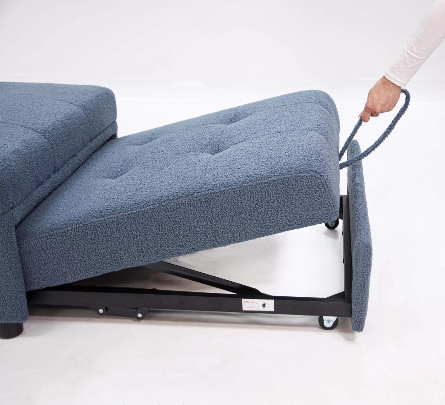 F8532 Blue Convertible Sofa — view 13