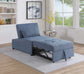 F8532 Blue Convertible Sofa — view 2