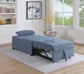 F8532 Blue Convertible Sofa — view 3