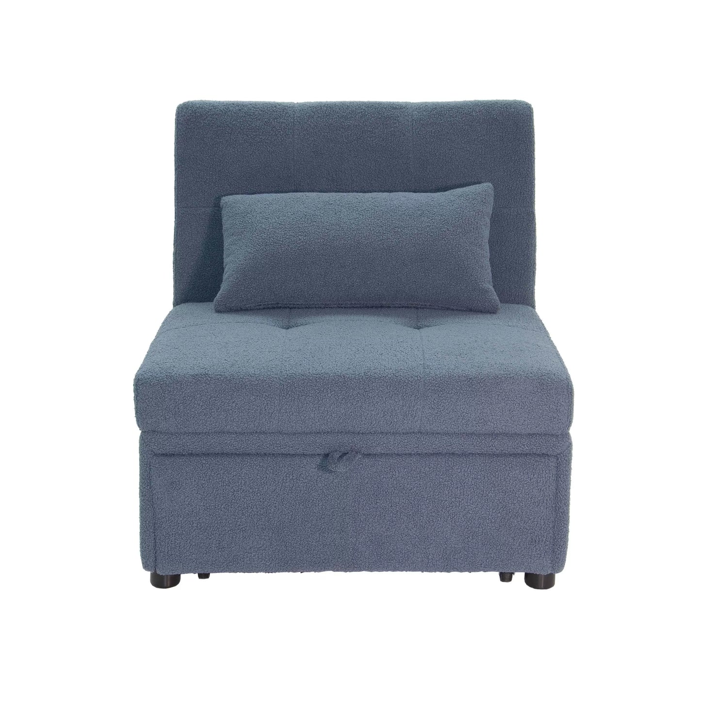 F8532 Blue Convertible Sofa — view 4