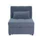 F8532 Blue Convertible Sofa — view 4