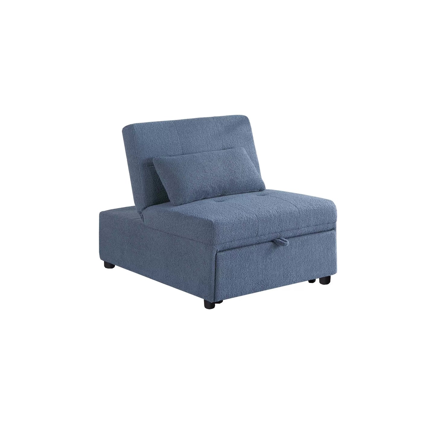 F8532 Blue Convertible Sofa — view 5