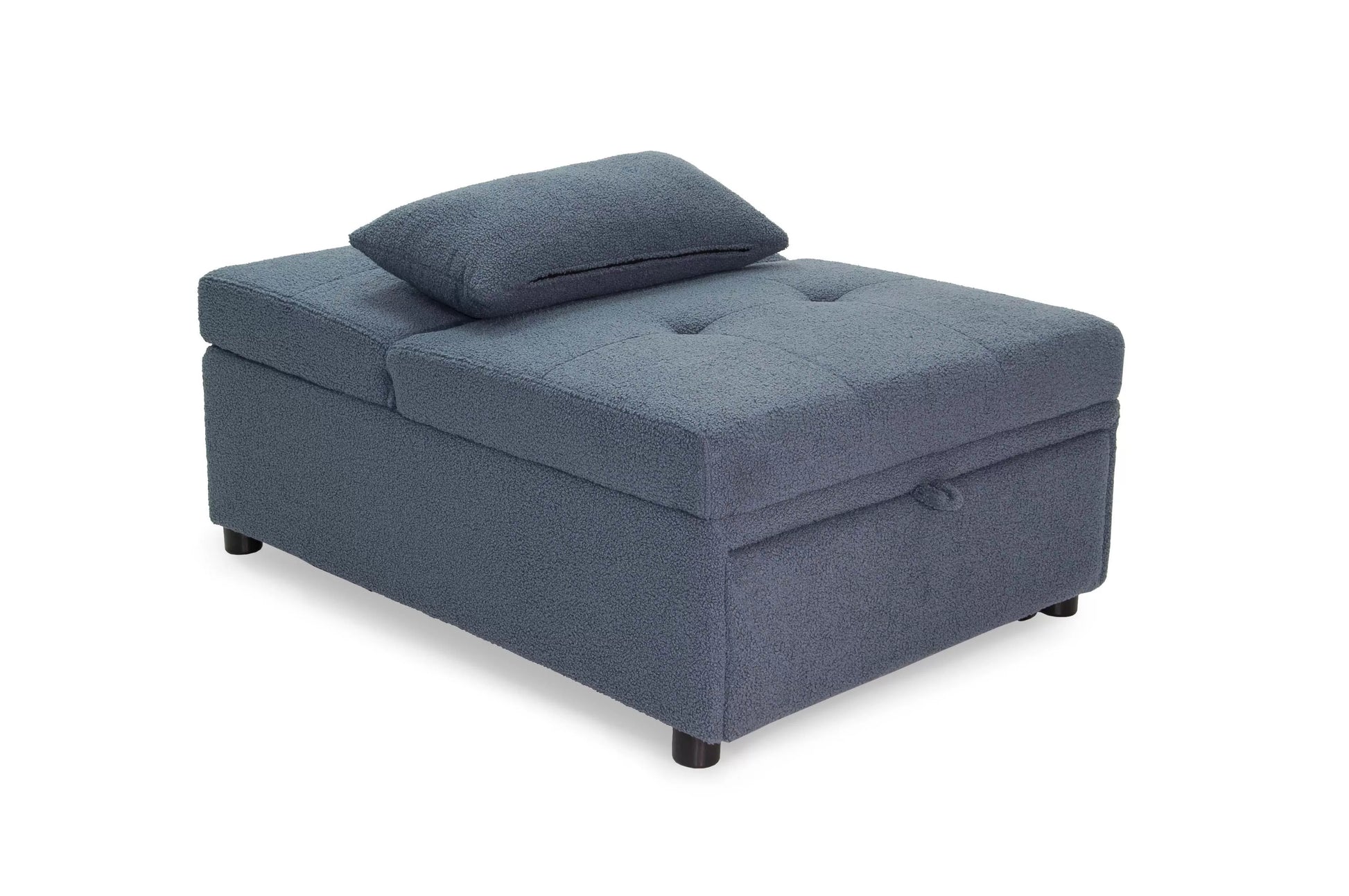 F8532 Blue Convertible Sofa — view 6