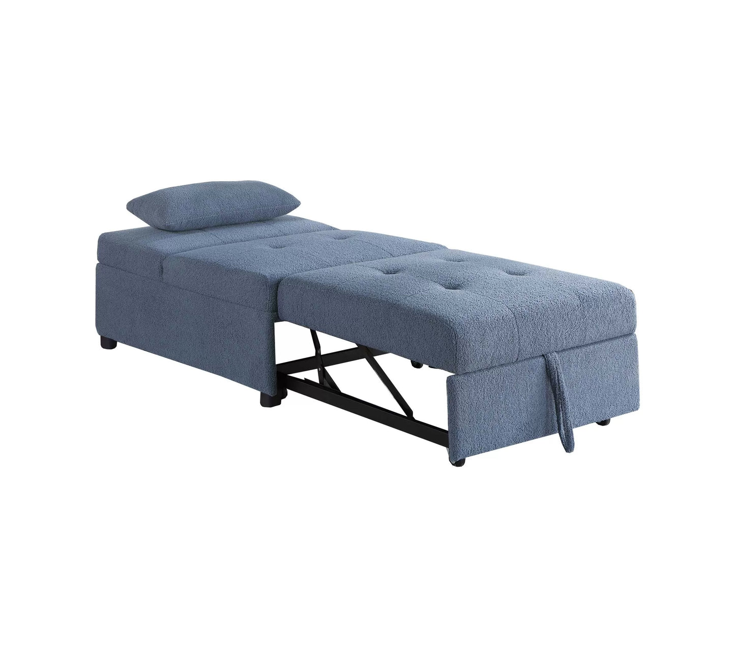 F8532 Blue Convertible Sofa — view 8