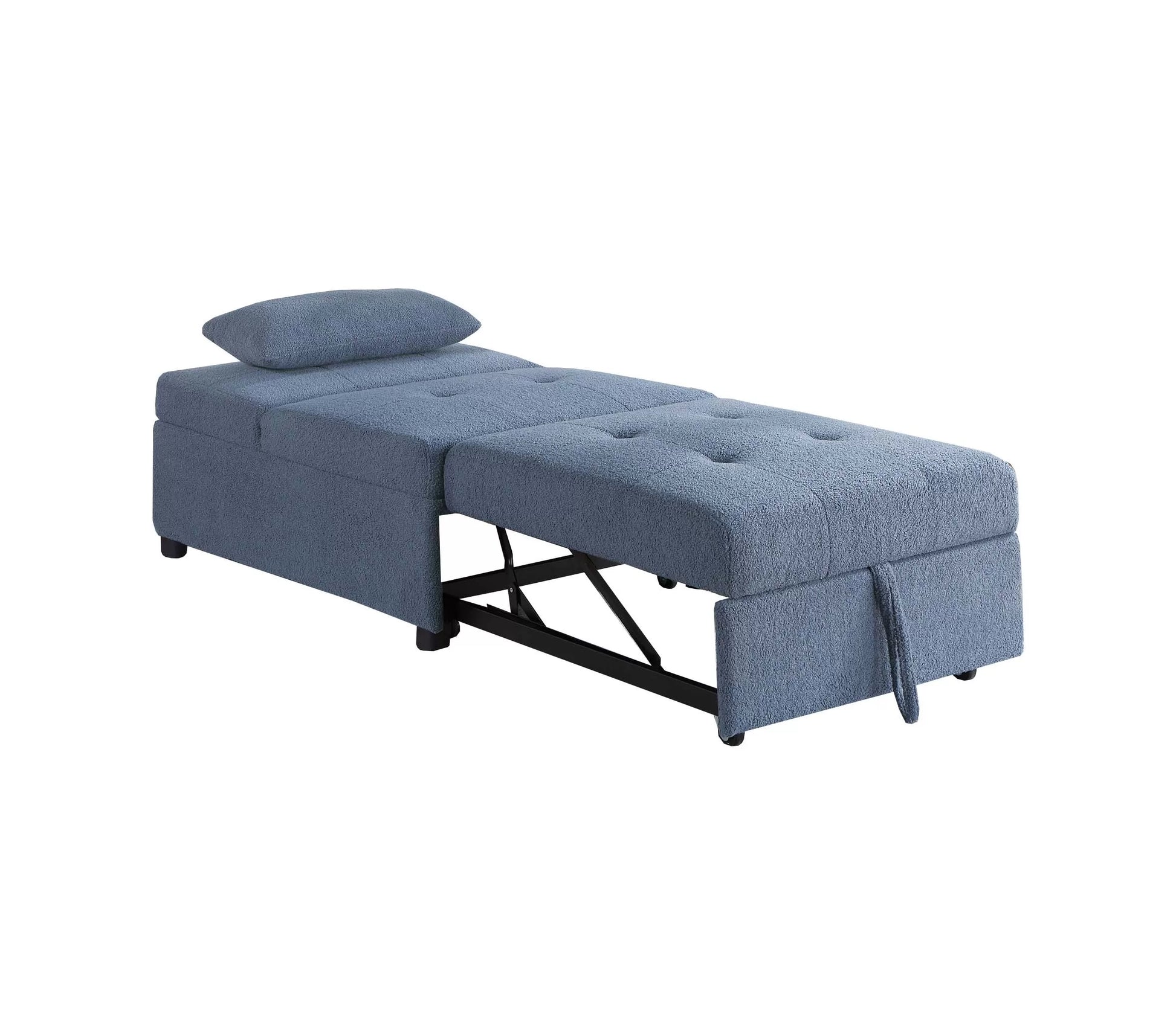 F8532 Blue Convertible Sofa — view 8