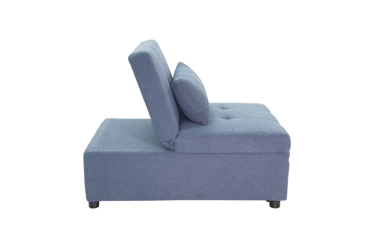 F8532 Blue Convertible Sofa — view 9