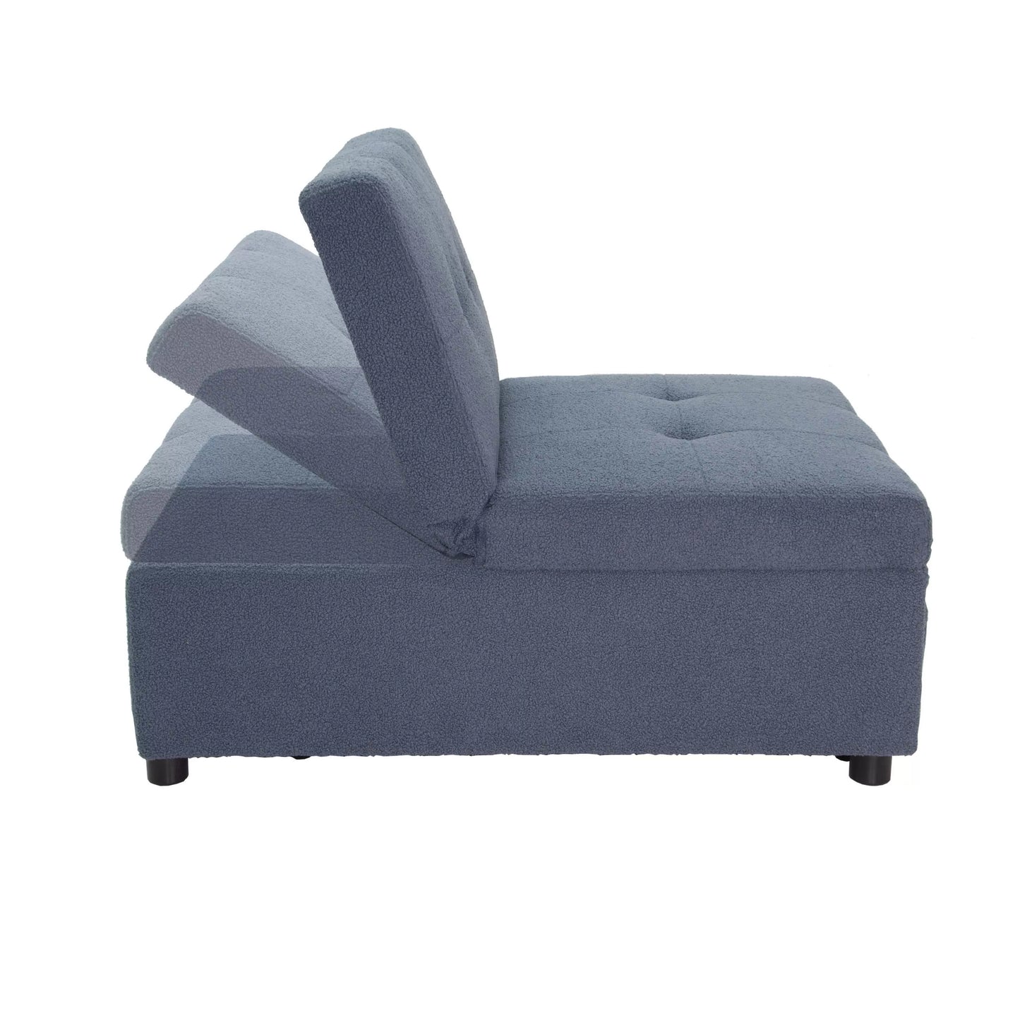 F8532 Blue Convertible Sofa — view 10